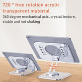 Soporte para tableta de escritorio giratorio de 360 grados de acrílico R-JUST T632, soporte para tableta T632
